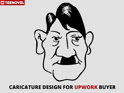 Caricature Design For Upwork Buyer branding design graphic design ill illustration