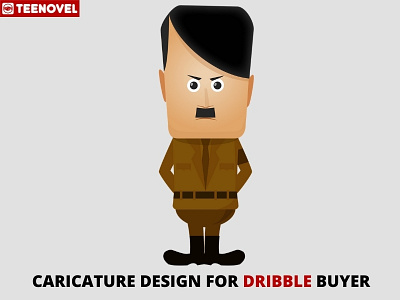 Caricature Design For Dribble Buyer branding design graphic design ill illustration logo