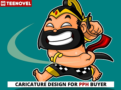 Caricature Design for PPH Buyer caricature design digital art graphic design illustration line art logo portrait tarot card tattoo vector