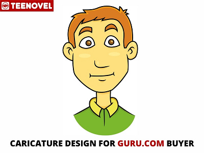 Caricature Design for GURU Buyer branding caricature design digital art graphic design illustration line art logo portrait tarot card tattoo vector vector portrait