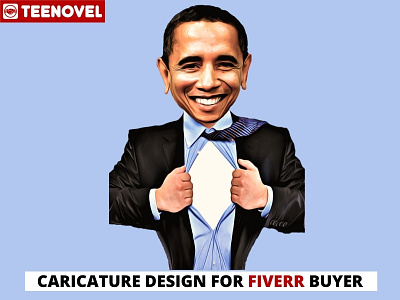 Caricature Design for Fiverr Buyer