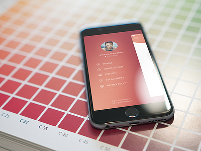 IOS app menu app ios iphone iphone6 menu mobile simple ui ux