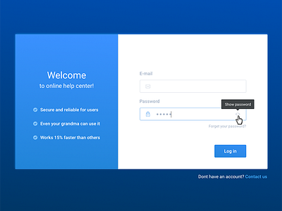 Login UI dailyui form login signin ui web