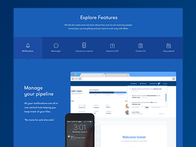 Landing product page