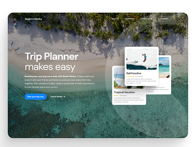 Trip Planner Exploration travelwebsite ui web webdesign