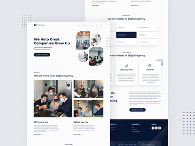 Landing Page for Company Profile