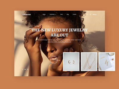 Jewelery Web branding design graphic design jewelery logo ui ux uidesign uiux webdesign website