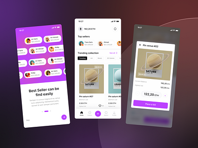 Neoft - Nft Marketplace Mobile App UI kit