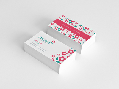 Flowery Business cards