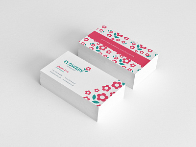 Flowery Business cards