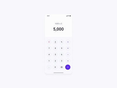 Day 4 - Calculator 100 day challenge calculator daily ui dailyui mobile mobile app simple ui ui design ux ux ui