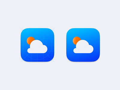 Day 5 - App Icon app app icon app icon design daily 100 challenge daily ui dailyui icon ios weather