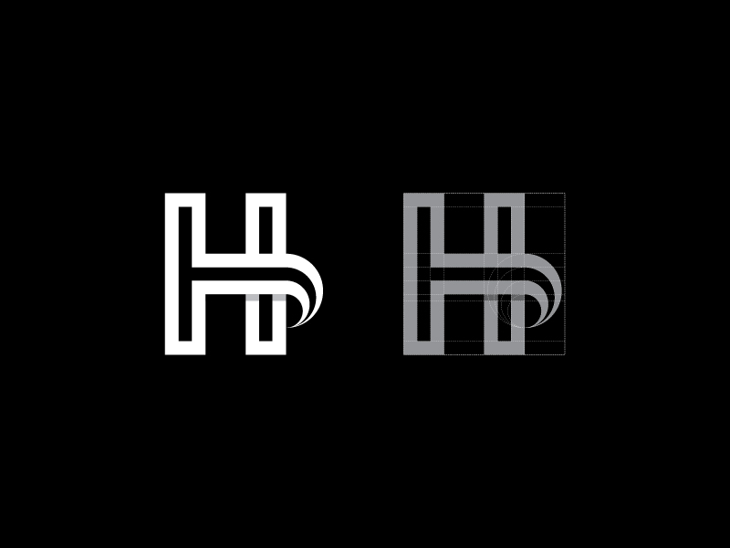 My Logo (H) by Husam on Dribbble