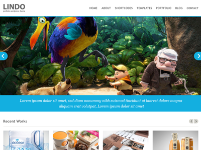 Lindo portfolio theme ui website