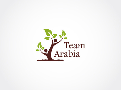 Team Arabia arabia environment foundation green human logo team tree