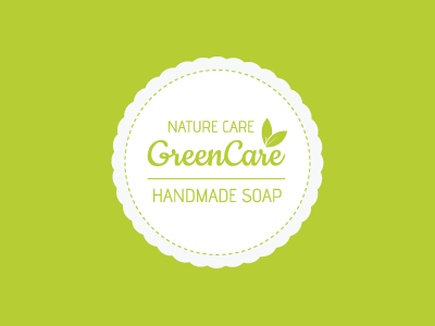 Greencare brand care green logo nature soap