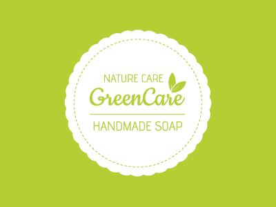 Greencare brand care green logo nature soap