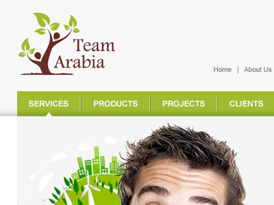 Team Arabia Website arabia gray green team web website white