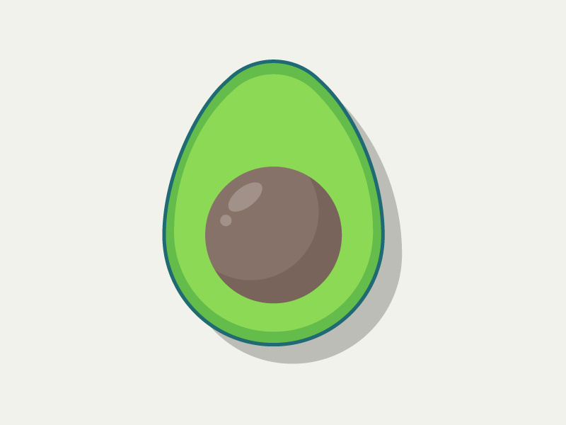 Avocado vegetable veggies illustrator flat illustration art illustration avocado