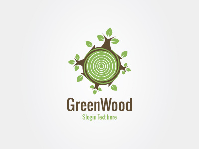 Green wood brand brown graphic green logo river wood