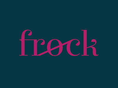 Frock logo clothing store logo visual branding