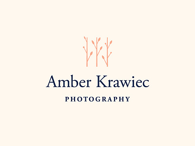 Amber Krawiec logo photography logo visual branding