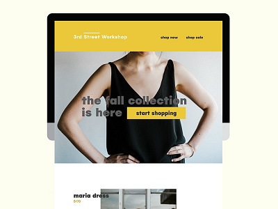 3rd St Workshop Website ecommerce website logo visual branding