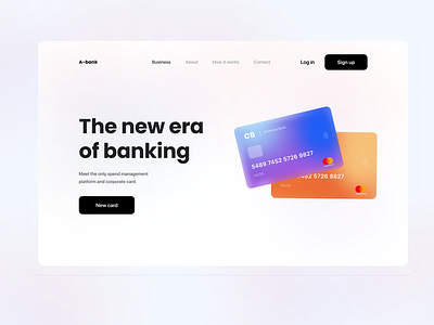 Landing page - Banking