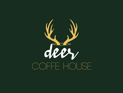 Deer Coffe House Logo brand brand design branding branding design deer deer logo deers design illustraion logo logo design logotype