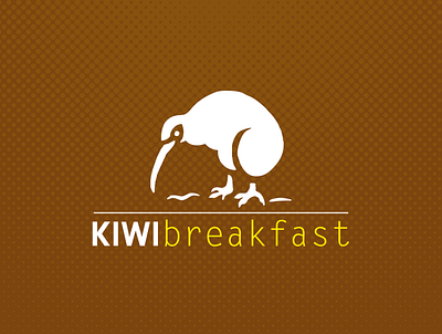 Kiwi Breakfast Logo brand brand design brand identity branding kiwi kiwi bird logo logo design