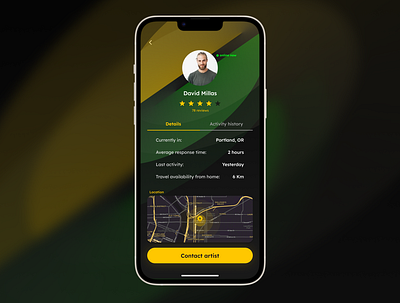 Daily UI #6 - User profile app daily ui design graphic design profile ui ux vector