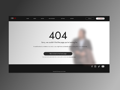 Daily UI #8 - 404 page 404 app daily ui design error funny netflix not found streaming ui ux