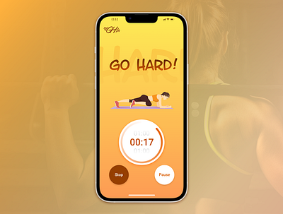 Daily UI #14 - Countdown app branding countdown daily ui design fitness graphic design gym illustration logo timer ui ux vector