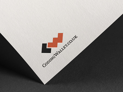 Coding Wallet Logo ai branding design icon illustration illustrator logo minimal photoshop vector