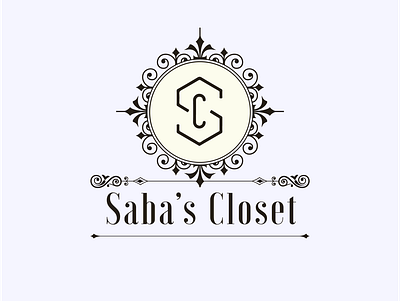 Saba's Closet Logo Design branding icon illustrator logo logo design minimal typography vector