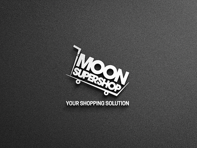 Moon Supershop Logo Design branding flat illustrator logo logo design logotype photoshop typography vector