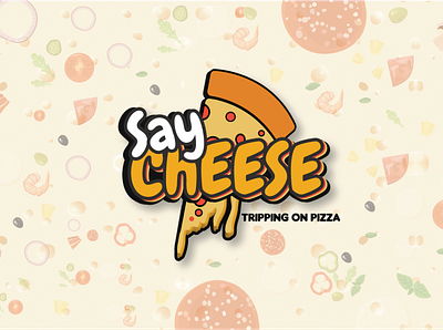 Say Cheese Logo Design branding clean design design food illustration illustration logo design logodesign minimal photoshop pizzashop typography vector web