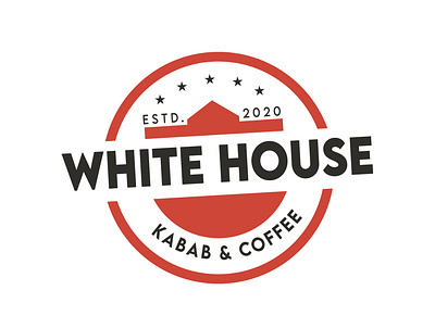 White House Logo Design ai app branding branding design cleandesign flat illustration illustrator logo logo design logodesign typography vector