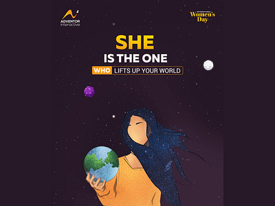 Women's Day Social Media Post Illustration