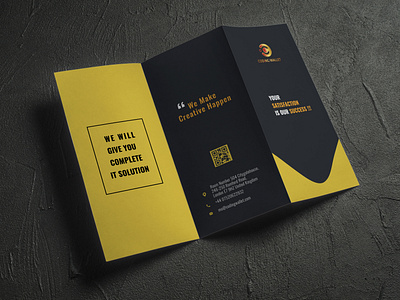 Trifold Brochure Design Mockup