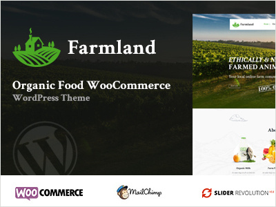 Farmland - Organic Food WooCommerce WordPress cake coffee cosmetics food fresh vegetable fruits seeds vegetarian food woocommerce
