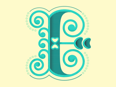 E drop cap hand lettering illustration illustrator letter lettering typography vector