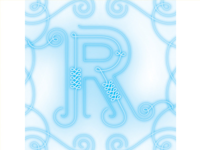 R drop cap hand lettering illustration illustrator letter lettering typography vector