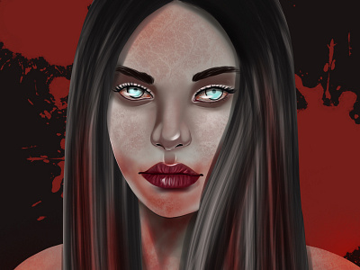 Zombie-girl portrait