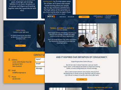 HYVE group: website redesign.