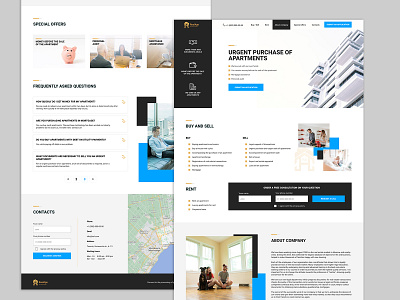 Real estate agency website design