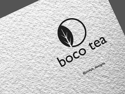 Boco tea Logo branding design graphic design logo typography
