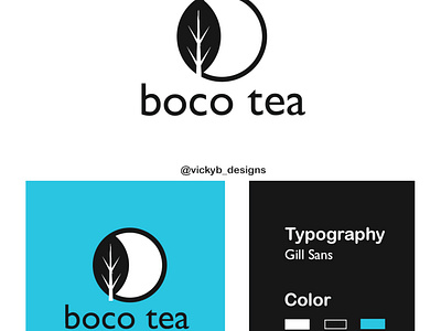 Boco Tea Brand branding design graphic design illustration logo typography