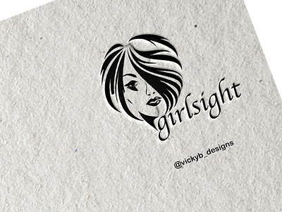 Girl Sight Logo branding design graphic design illustration logo typography