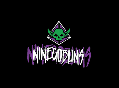 Nine Goblins ® branding design graphic design lettering logotype typography willycrea